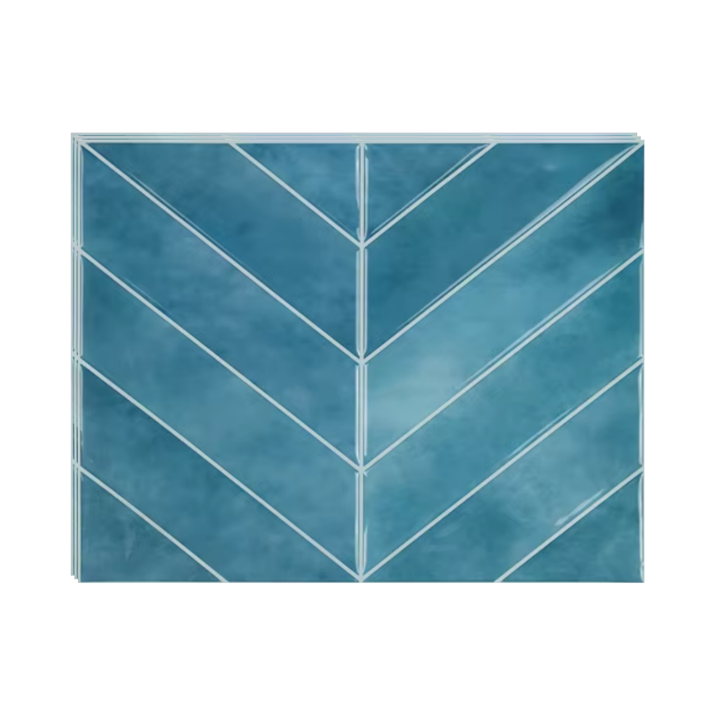 Carrelage Adhésif Bleu - Lot de 3 Feuilles (29 x 22.9 cm)